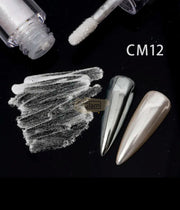 Liquid Chrome Nail Polish Mirror Effect Pigment CM12