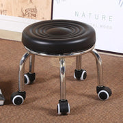 Low profile stool on wheels | 32cm | Black Stool