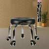 Low profile stool on wheels | 32cm | Black Stool
