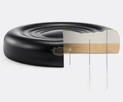 Low profile stool on wheels | 32cm | Black Stool