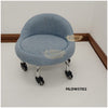 Low profile stool on wheels with back support | 31cm | Blue Stool