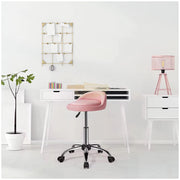 Low profile stool on wheels with back support | Black Stool