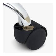 Low profile stool on wheels with back support | Pink Stool