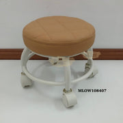 Low stool on wheels Brown Low Stool