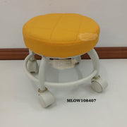 Low stool on wheels Orange Low Stool