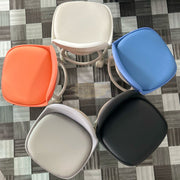 Low Stool with Back Support on Wheels Low Stool