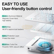 LUGX LG608 Plus Professional Nail Dust Collector 4500 RPM with 30 Pcs Filter Papers Nail Dust Vacuum