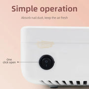 LUGX LG608 Professional Nail Dust Collector Aspirator Replaceable Filter 40W Compact Nail Dust Collector