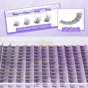 EMEDA LZM 144Pcs Lash Clusters 10-13mm Individual Eyelashes C Curl Cluster Self-Adhesive Lash Clusters