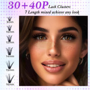 LZM 280pcs 30D + 40D Cluster lashes Mixed 9-16 | DIY Lashes DIY Lash Clusters
