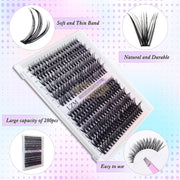 LZM 280pcs 30D + 40D Cluster lashes Mixed 9-16 | DIY Lashes DIY Lash Clusters
