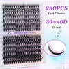 LZM 280pcs 30D + 40D Cluster lashes Mixed 9-16 | DIY Lashes DIY Lash Clusters