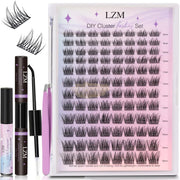 LZM 96pcs Lash Cluster Extension Kit | DIY Lashes DIY Lash Clusters