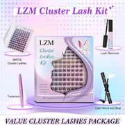 LZM 96pcs Lash Cluster Extension Kit | DIY Lashes DIY Lash Clusters