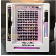 LZM 96pcs Lash Cluster Extension Kit | DIY Lashes WL03 C-MIX DIY Lash Clusters