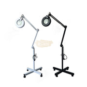 Magnifying Floor Lamp with Rolling Stand