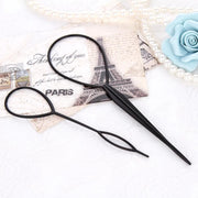 2 pcs Set Hair Braiding Tool & Pony Tail Maker