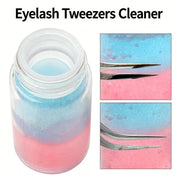 Lash Tweezer Cleaner with Liquid Remover & Cleaning Sponge