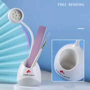 Lotus Hands-Free Rechargeable LED Nail Lamp 36W with Storage - White