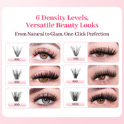 Stars Colors 60pcs Cluster Lashes 50D 0.07D 12mm
