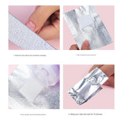 100 Pcs Gel Remover Nail Foil Wraps with Cotton Pad