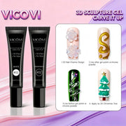 Vicovi Clear 3-in-1 3D Sculpture Gel #02 | No Wipe | 15ml