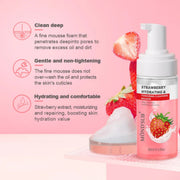 MONDSUB Strawberry Cleansing Mousse 120ml | Hydrating & Tendering