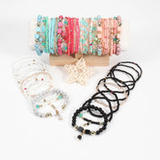 Boho-Chic Multi-Layered Beaded Stretch Bracelet