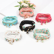 Boho-Chic Multi-Layered Beaded Stretch Bracelet