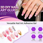 Vicovi Clear 3-in-1 3D Sculpture Gel #02 | No Wipe | 15ml
