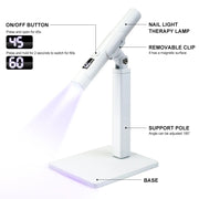 USB Rechargeable Mini UV Lamp with Stand