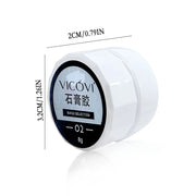 Vicovi Gypsum Nail Gel White 01 | Quick Dry | 8g