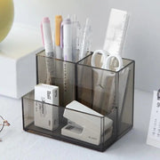 3 Compartments Multifunctional Acrylic Organizer | Smoke Black