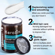 Keratin Creamy Hair Mask 1000ml | Moisturizing & Smooth