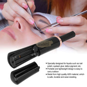 Makeup Brush Cleaner Set & Liquid Mixer (Eyelash Glue/Nail Polish) - White Rose Gold with Black Base Brush Cleaner