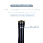 Makeup Brush Cleaner Set & Liquid Mixer (Eyelash Glue/Nail Polish) - White Rose Gold with Black Base Brush Cleaner