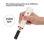 Makeup Brush Cleaner Set & Liquid Mixer (Eyelash Glue/Nail Polish) - White/Rose Gold with Brown base