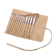 Makeup Brush Set 12 Pieces - Camel Makeup Accessories
