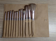 Makeup Brush Set 12 Pieces - Camel Makeup Accessories