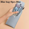 Makeup Brush Set 8 Pieces - Blue Makeup Brush