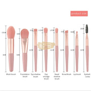 Makeup Brush Set 8 Pieces - Sky Blue Makeup Accessories