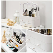 Makeup Organizer with drawers & handle | White Salon Furniture