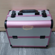 Makeup Train Case 32*21*26cm Grey Rose Cosmetic Case