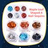 Maple Leaf Shaped A Nail Sequin Available in 6 designs Set (1-6) Nail Sequins