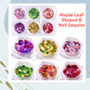 Maple Leaf Shaped B Nail Sequins Available in 6 designs Set (1-6) Nail Sequins