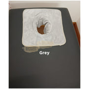 Massage Table Spa Face Hole Cover Towel Grey Face Towel