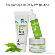 mCaffeine Night Cream Gel for Reducing Fine Lines & Wrinkles | For Women & Men with Green Tea Vitamin C & Hyaluronic