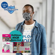 Medizer Mouds Patterned Series Surgical Disposable Face Mask | Black White Dmb23 Personal Protective