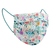 Medizer Mouds Patterned Series Surgical Disposable Face Mask | Blue Floral Dmb01 Personal Protective