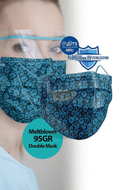 Medizer Mouds Patterned Series Surgical Disposable Face Mask | Turquoise Dmb07 Personal Protective